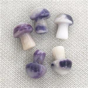 purple Jasper mushroom without hole, approx 15-20mm [GM16952]