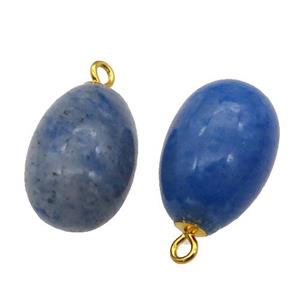 blue Aventurine egg pendant, approx 10-15mm [GM17007]