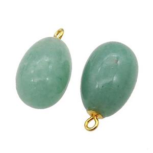 green Aventurine egg pendant, approx 10-15mm [GM17011]