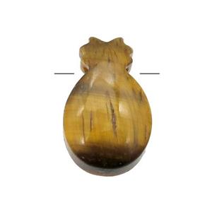 yellow Tiger eye stone pineapple pendant, approx 10-16mm [GM17030]