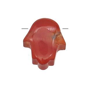 red Jasper hamsahand pendant, approx 11-13mm [GM17035]