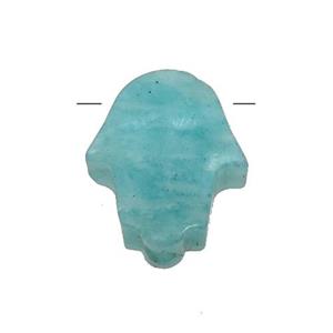 green Amazonite hamsahand pendant, approx 11-13mm [GM17039]