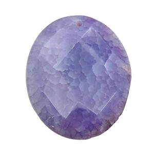 natural Agate teardrop pendant, dye, purple, approx 30-50mm [GM17087]
