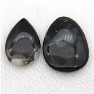 black Cherry Agate teardrop pendant, approx 30-50mm [GM17194]