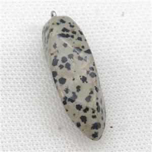Dalmatian Jasper twist pendant, approx 15-40mm [GM17235]