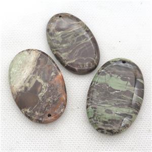 Ocean Jasper oval pendant, approx 30-55mm [GM17245]