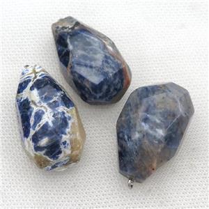 Sodalite pendant, freeform, approx 20-40mm [GM17258]