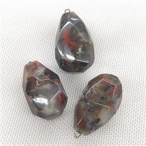 Bloodstone pendant, freeform, approx 20-40mm [GM17260]
