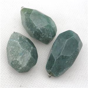green Aventurine pendant, freeform, approx 20-40mm [GM17261]