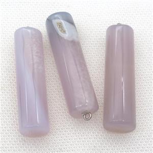 natural Agate column pendant, approx 13-50mm [GM17272]
