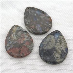 gray Opal teardrop pendant, approx 30-40mm [GM17275]