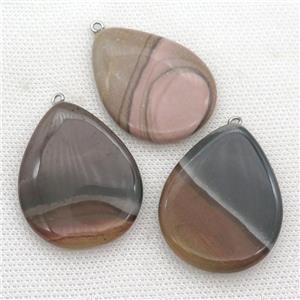 Picasso Jasper teardrop pendant, approx 30-40mm [GM17292]
