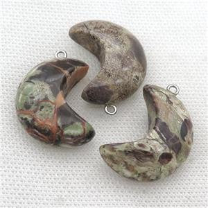 Ocean Jasper moon pendant, approx 14-30mm [GM17304]