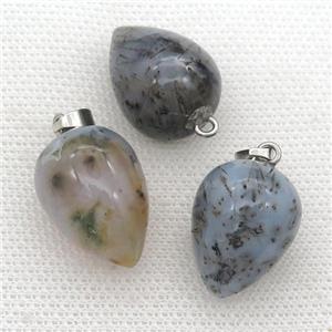 Rutilated Quartz Pendulum Pendant, approx 15-20mm [GM17312]