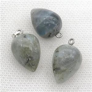 Labradorite Pendulum Pendant, approx 15-20mm [GM17319]