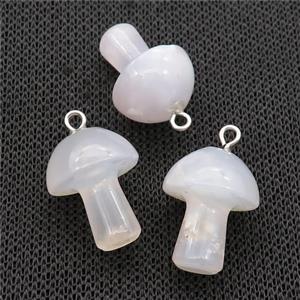 white Agate mushroom pendant, approx 15-20mm [GM17324]