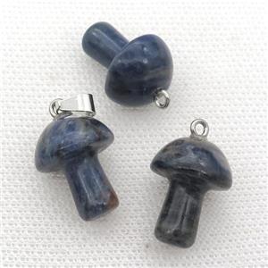 blue Sodalite mushroom pendant, approx 15-20mm [GM17329]