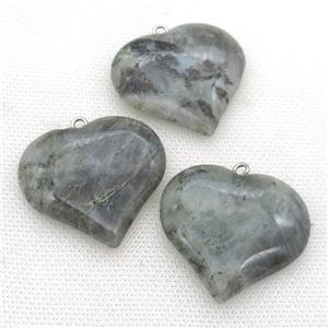 Labradorite heart pendant, approx 35-40mm [GM17346]