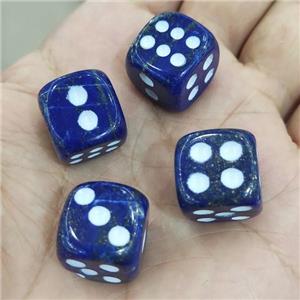 Blue Lapis Cube Dice, approx 15mm [GM17532]