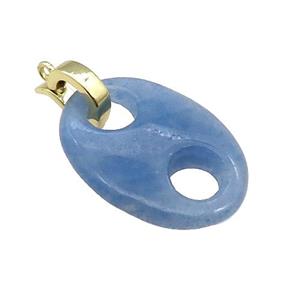 Green Aventurine Pignose Pendant, approx 18-25mm [GM17623]