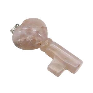 Cherry Agate Key Pendant, approx 22-40mm [GM17638]