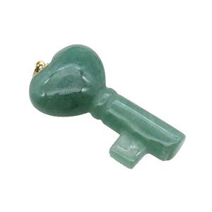 Green Aventurine Key Pendant, approx 22-40mm [GM17650]
