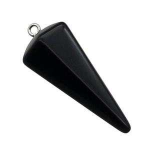 Black Obsidian Pendulum Pendant, approx 17-38mm [GM17732]