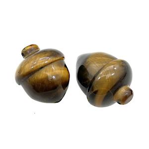 Natural Tiger Eye Stone Acorn No Hole, approx 21-25mm [GM17898]