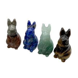Mix Gemstone Rabbit No Hole, approx 11-35mm [GM17909]