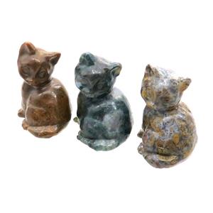 Nueva Agate Cat No Hole, approx 22-30mm [GM17917]