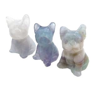 Fluorite Dog No Hole, approx 20-30mm [GM17920]