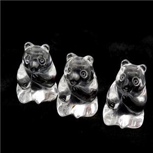Clear Quartz Bear No Hole, approx 17-30mm [GM17944]