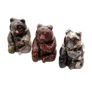 Ocean Jasper Bear No Hole, approx 17-30mm [GM17948]