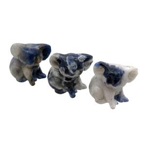 Blue Sodalite Koala No Hole, approx 25-30mm [GM17954]