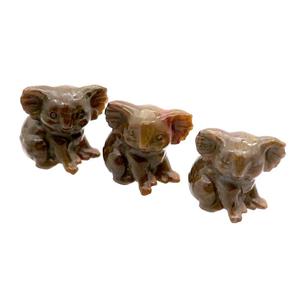 Nueva Agate Koala No Hole, approx 25-30mm [GM17956]