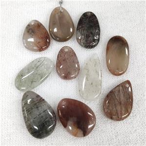 Mix Rutilated Quartz Pendant Mix Shape, approx 17-28mm [GM18738]