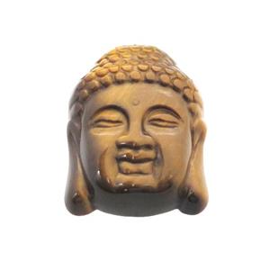 Natural Tiger Eye Stone Buddha Pendant, approx 27-35mm [GM18972]