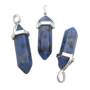 Dumortierite Bullet Pendant Blue Dye, approx 8x30mm [GM19002]