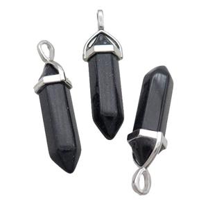 Blue Sandstone Bullet Pendant, approx 8x30mm [GM19008]
