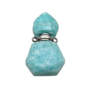 Natural Green Amazonite Perfume Bottle Pendant, approx 16-27mm [GM19033]