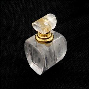 Clear Quartz Perfume Bottle Pendant, approx 30x40x60mm [GM19456]