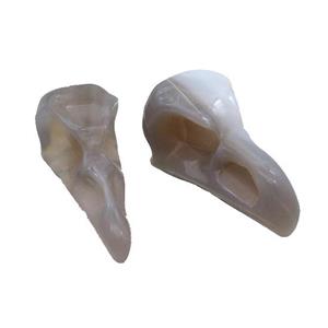 Natural Gray Agate Raven Pendant Undrilled, approx 15-30mm [GM19629]