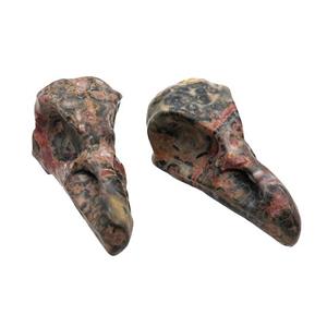 Red Leopardskin Jasper Raven Pendant Undrilled, approx 15-30mm [GM19642]