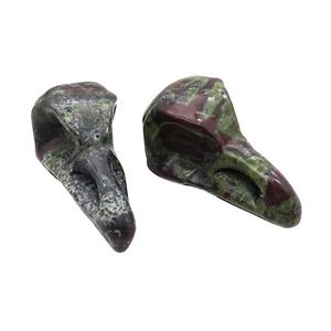 Dragon Bloodstone Ravenhead Pendant Undrilled, approx 15-30mm [GM19644]