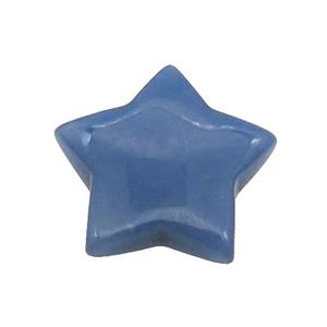 Blue Aventurine Star Pendant Undrilled, approx 30mm [GM19690]
