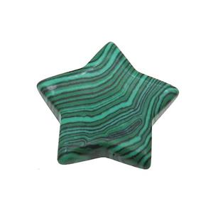 Synthetic Malachite Star Pendant Undrilled Green, approx 30mm [GM19699]
