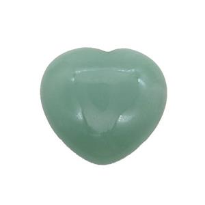 Green Aventurine Heart Pendant Undrilled, approx 30mm [GM19706]