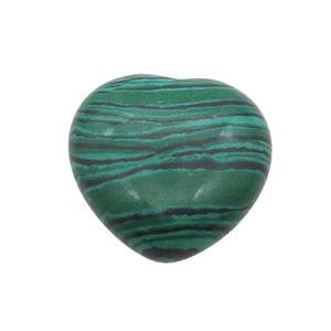 Synthetic Malachite Heart Pendant Undrilled Green, approx 30mm [GM19721]