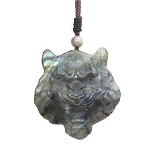 Natural Labradorite Necklace Tiger, approx 40-45mm [GM19764]