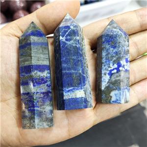 Natural Blue Sodalite Tower Undrilled, approx 20-90mm [GM19788]